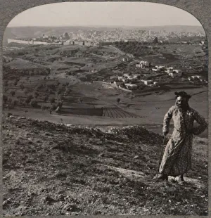 Jerusalem Landscape Drucke: View of Jerusalem from Mount Scopus, c1900