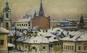 Oil On Canvas Realism Art Drucke: View of the Kremlin