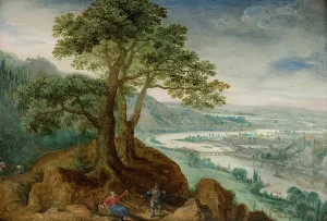 Early Netherlandish Art Images Drucke: View of Linz, 1599