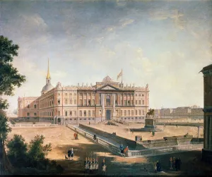 Russian Museum Collection Drucke: View of the Michael Palace and the Connetable Square