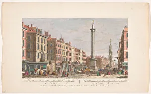 Ein Blick auf das Denkmal, das im Gedenken an den schrecklichen Brand des Jahres 1666 und 1752 errichtet wurde. Schöpfer: George Bickham III