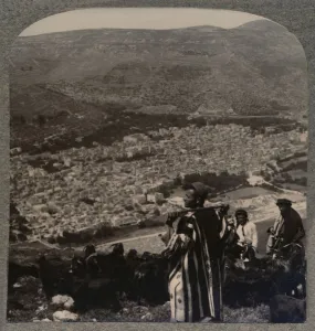 Blick auf Nablus, um 1900