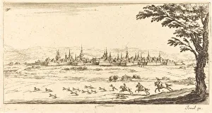 Blick auf Nancy, um oder nach dem Jahr 1635; Künstler unbekannt