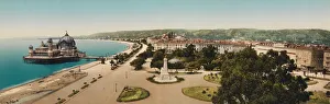 Blick auf Nizza, um ca. 1880 von unbekannter Hand gemalt