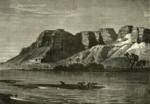 Edmund Ollier Artwork Drucke: View on the Nile, 1890. Creator: Unknown