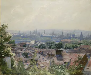 Czech Fine Art Images Drucke: View of Prague, c. 1910
