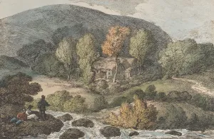 Thomas Rowlandson Etchings Drucke: View on the River Camel Cornwall, from Views in Cornwall, April 12, 1812