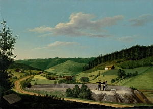Civil Engineering History Drucke: View of the Rochus Tunnel in Rudnany, c1815. Creator: Jozef Czauczik