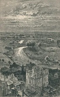 Windsor Castle View Drucke: View from the Round Tower, 1895