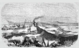 Ansicht des Sereth, 1854. Künstler: Unbekannt.