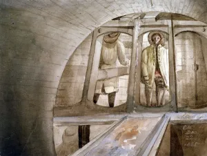 Thames Tunnel Construction Drucke: View of the shield used in the construction of the Thames Tunnel, London, 1835. Artist