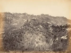 British Raj Images Drucke: View of Simla, 1850s. Creator: Unknown