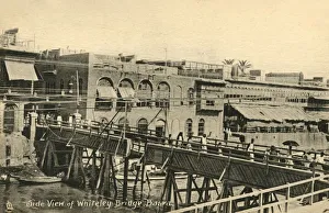Bilder Datiert 2019 Februar: Blick auf die Weiße Brücke in Basra, 1918-1939. Schöpfer unbekannt
