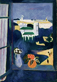 Henri Matisse Art Drucke: View from the window, Tangier, (left part of the Moroccan triptych)