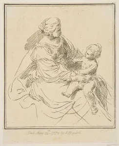 Virgin And Child Drucke: Virgin and Child, 1775. Creator: Unknown