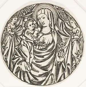 Madonna And Child Drawing Drucke: Virgin and Child, c.1480. Creator: Unknown
