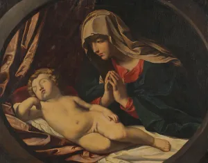 Baroque Religious Art Drucke: The Virgin and the Sleeping Child. Creator: Unknown