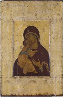 Tempera On Panel Fine Art Drucke: The Virgin of Vladimir