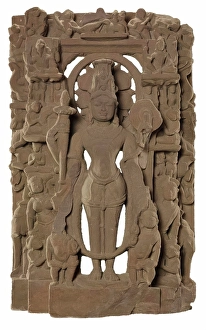 Hinduism Religious Iconography Drucke: Vishnu and His ten incarnations, about 950. Creator: Unknown