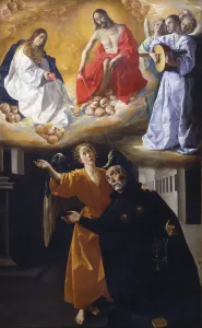Catholic Church Art Drucke: The vision of Saint Alphonsus Rodriguez. Artist: Zurbaran, Francisco, de (1598-1664)
