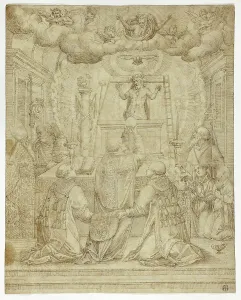 Roman Catholicism Art Drucke: Vision of Saint Gregory, n.d. Creator: Unknown