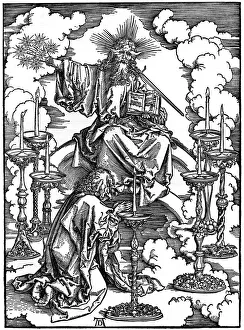 Astrology In Art History Drucke: The Vision of The Seven Candlesticks from the Apocalypse