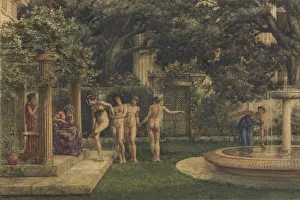Pre Raphaelite Paintings Drucke: A Visit to Aesculapius, 1875