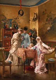 Die Besucher, 1881. Schöpfer: Stevens, Alfred (1823-1906)