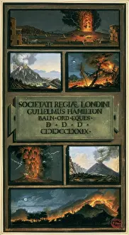 European Volcanic Landscapes Drucke: Volcanic eruptions, 1779. Creator: Unknown