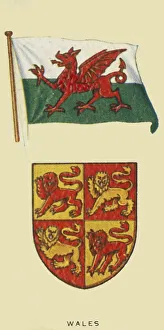Welsh Flag Drucke: Wales, c1935. Creator: Unknown