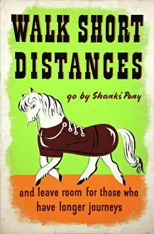 Second World War Transport Drucke: Walk short distances