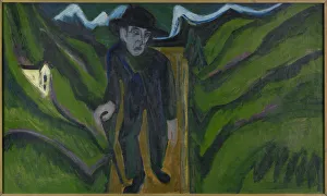 Ernst Ludwig Kirchner Drucke: The Walker, 1922