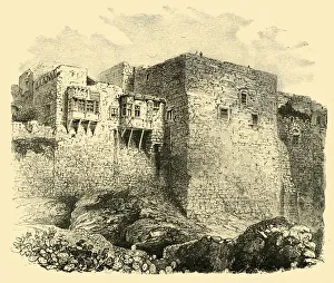 Ottoman Empire Architecture Drucke: The Walls of Jerusalem, 1890. Creator: Unknown