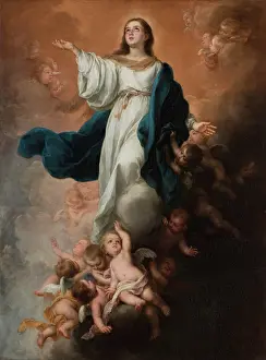 Drucke von Walpole Immaculata Empfängnis, 1680 Bartolome Esteban Murillo Drucke: Walpole Immaculata Empfängnis, 1680. Künstler: Bartolomé Esteban Murillo