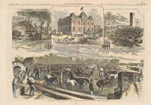 Kunstzeichnungen im Hauptquartier, 1862. Ersteller unbekannt