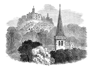 Wood Engraving Prints Drucke: Warkworth, 1881. Creator: Unknown