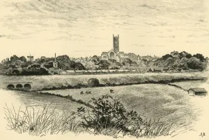 River Avon Landscape Drucke: Warwick, 1898. Creator: Unknown