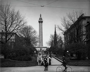 George Washington Memorial Drucke: Washington Monument, Baltimore, c1902. Creator: William H. Jackson