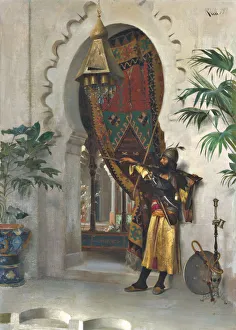 Orientalism Art Drucke: The watch, 1879