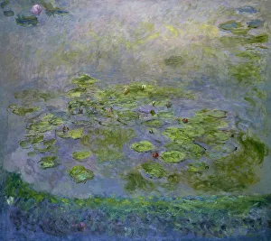 Drucke von Wasserlilien, 1914-1917. Im Bestand der Nationalgalerie Australiens in Canberra zu finden Claude Monet Drucke: Wasserlilien, 1914-1917. Künstler: Monet, Claude (1840-1926)