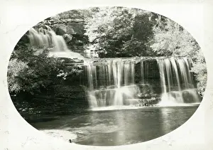 Black And White Waterfall Images Drucke: Waterfall, Mosman Bay. Creator: Unknown