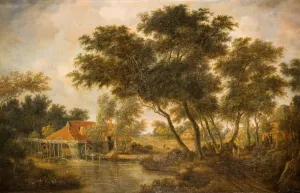 Rural Life Scene Drucke: The Watermill. Creator: Unknown
