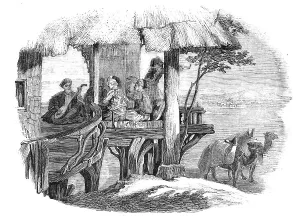 British Newspaper Prints Drucke: Wayside Cafe, 1857. Creator: Unknown