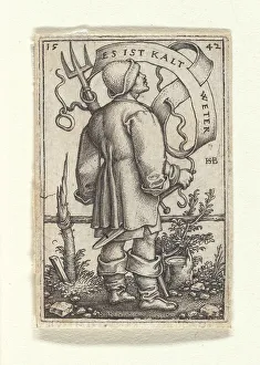 Der Wetterbauer, 1542. Ersteller: Beham, Hans Sebald (1500-1550)