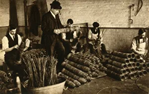 Korbweaving für Artilleriegeschosse, Nottingham, Erster Weltkrieg, 1914-1918, (1933)