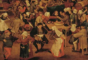 Northern Renaissance Painting Drucke: The Wedding Dance. Creator: Unknown