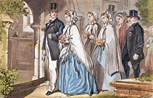 Wedding Day Happiness Drucke: The Wedding Day, c1885