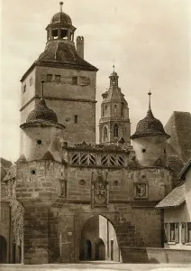 German Urban Landmark Drucke: Weissenburg - Ellinger Gate, 1931. Artist: Kurt Hielscher