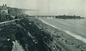 Black And White Seaside Photos Drucke: The West Cliff, c1910