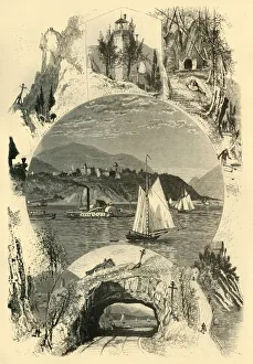 Harry Fenn Artwork Drucke: West Point, and Scenes in Vicinity, 1874. Creator: Harry Fenn